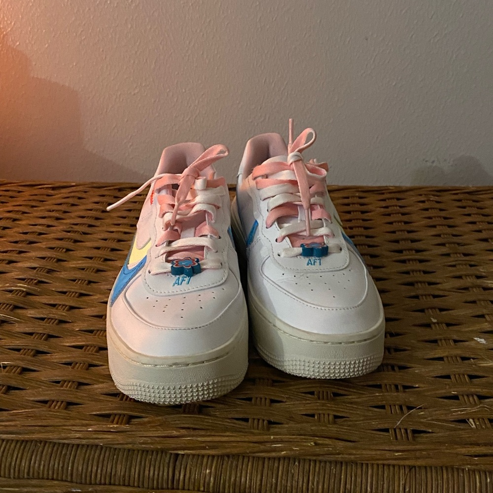 NIKE AF1 flower power platform sneakers - Picture 4 of 7